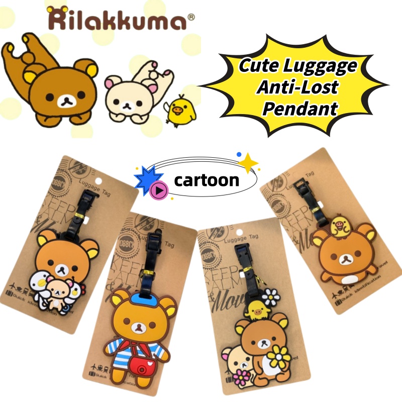 Travel Accessories Kit - Rilakkuma Kreatywna Personalizowana Zawieszka do Bagażu,
