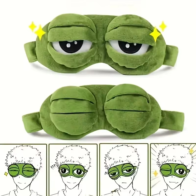Travel Accessories - Maska na oczy w kształcie żaby,