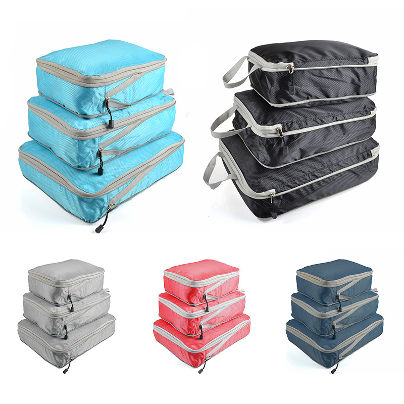 Travel Ziplock Bags - Składane, kompresowalne kostki do pakowania, wodoodporna