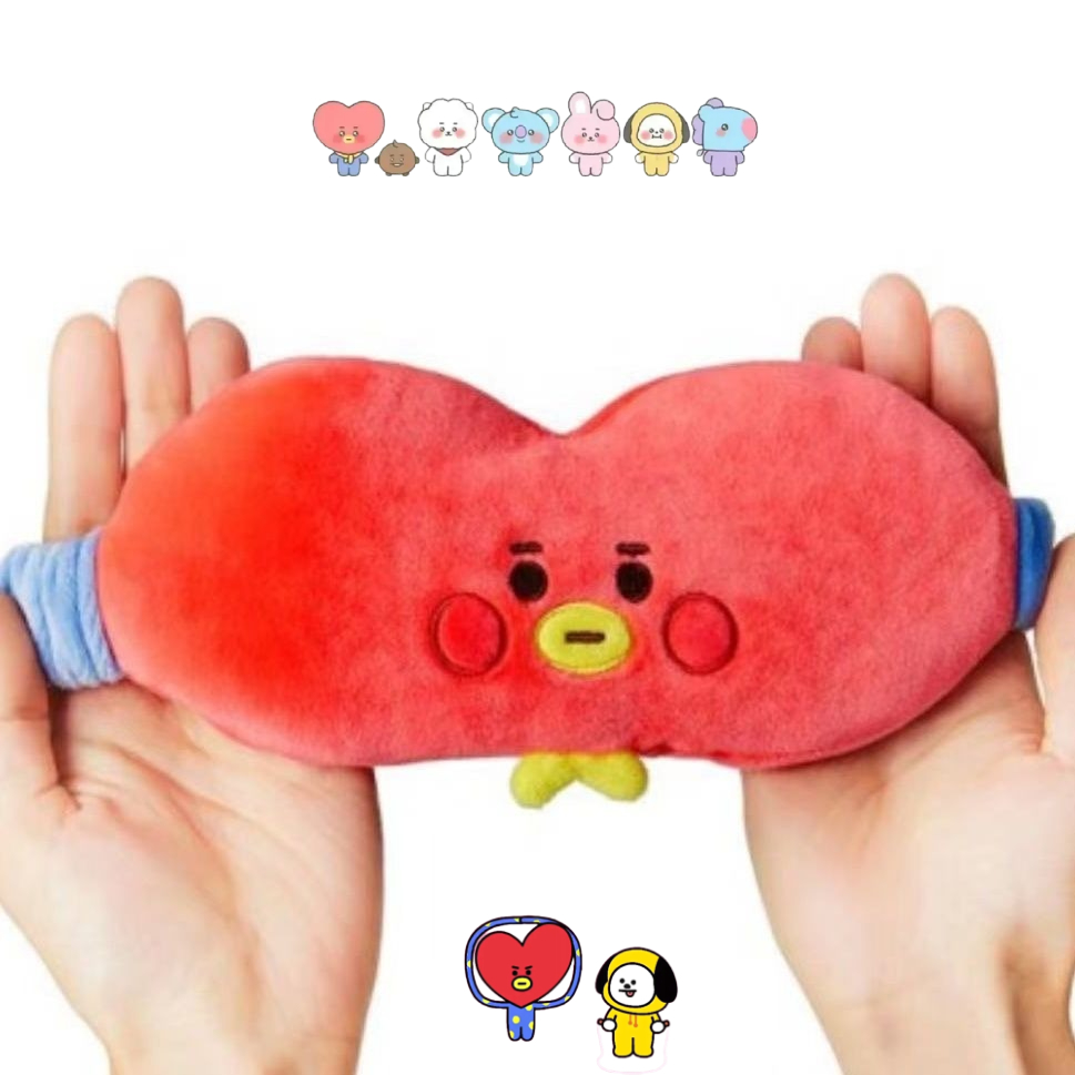 Travel Accessories Kit - Maska na oczy BT21, urocza pluszowa