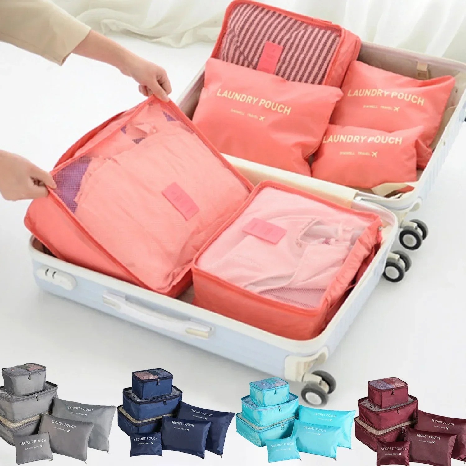 Travel Accessories Kit Bag - 6-częściowy zestaw toreb do przechowywania w