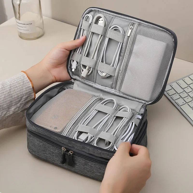 Travel Ziplock Bags - 3-poziomowy przenośny uchwyt na linię USB