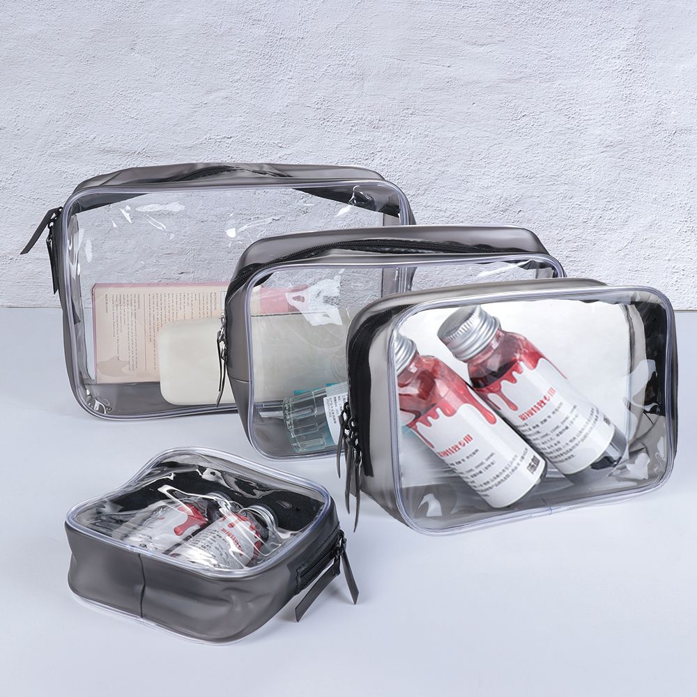 Travel Ziplock Bags - Ochrona środowiska PVC przezroczysty zamek błyskawiczny