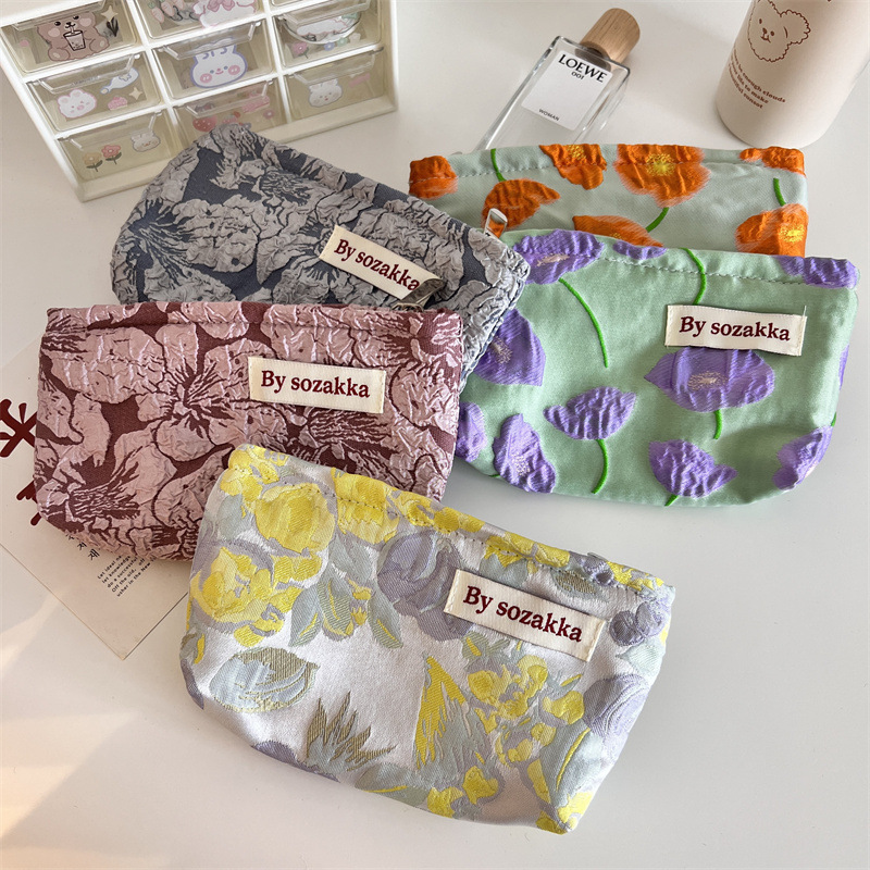 Francuski wytłoczone kwiaty ko – Travel Accessories Kit Bag recenzja i cena