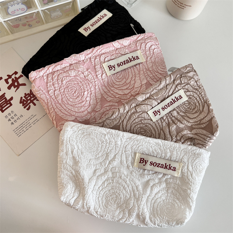 Francuski wytłoczone kwiaty ko – Travel Accessories Kit Bag recenzja i cena