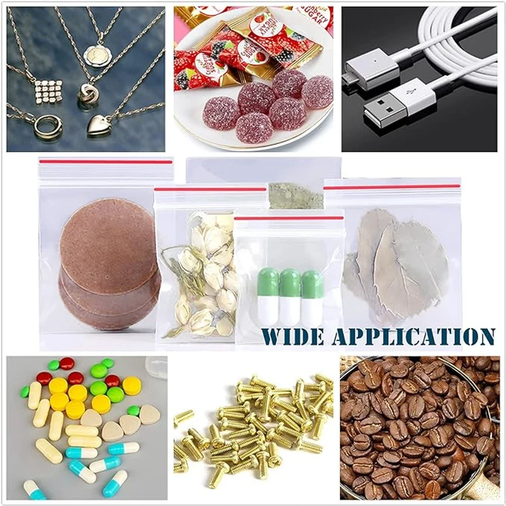 100-1000 szt. Przezroczyste, z – Travel Ziplock Bags recenzja i cena